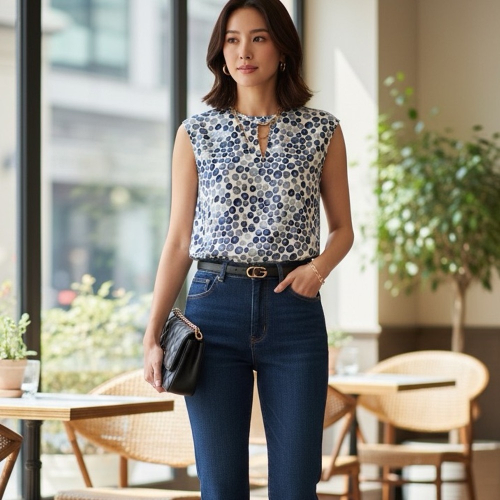 Nordstrom Collection Silk sleeveless Blouse